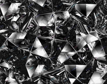 ブラックダイヤモンドのシームレスな背景テクスチャ - モダンで豪華な