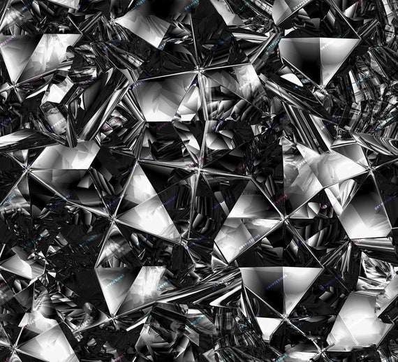 Sticker - Schwarze Diamanten - Einzigartige Papierprodukte
