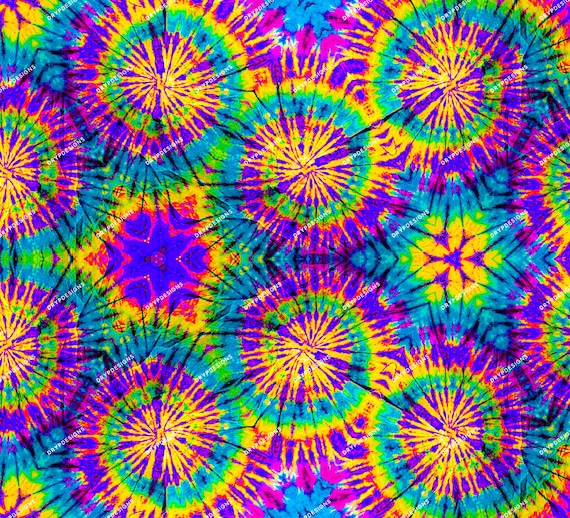 Psychedelic Purple Rainbow Tie-dye Seamless Background Pattern Tie-dye PNG  Digital Paper Download Files -  Canada
