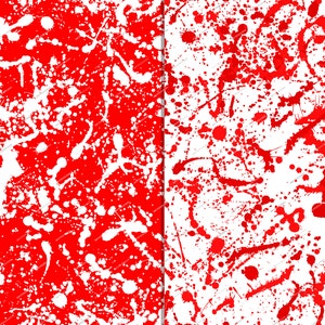 Rote + weiße Farbe Splatter nahtlose digitale Papier Hintergrund - Farbe bespritzt Tapete - sofortiger digitaler Download Dateien