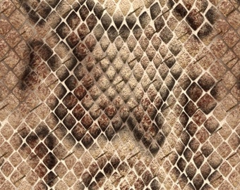 Fuzzy Brown Snakeskin Seamless Digital Paper Background Texture - Reptile Snake Wallpaper PNG - Instant Digital Download Files