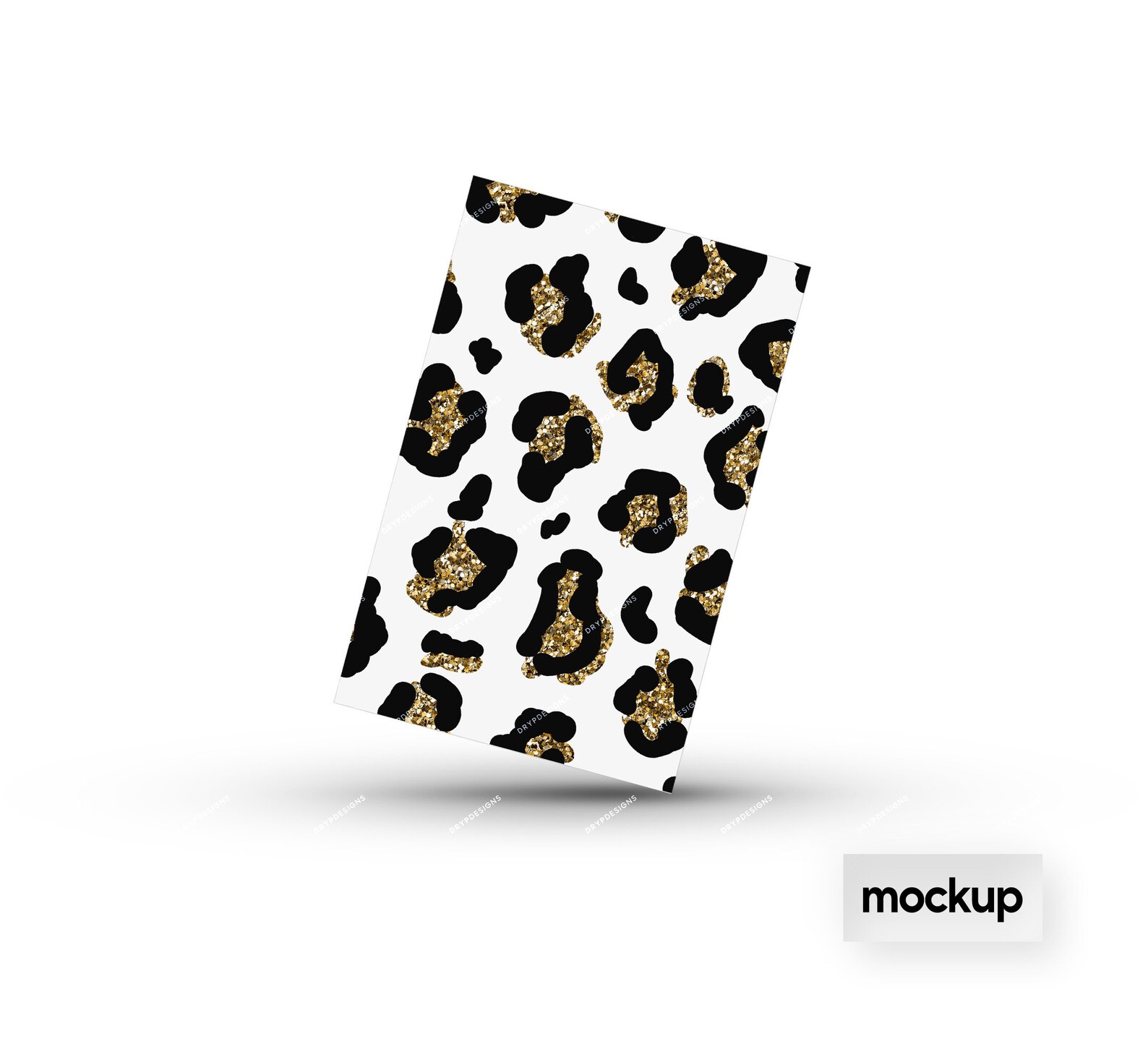 Black + Gold Glitter Leopard Print PNG - Seamless Leopard Pattern ...