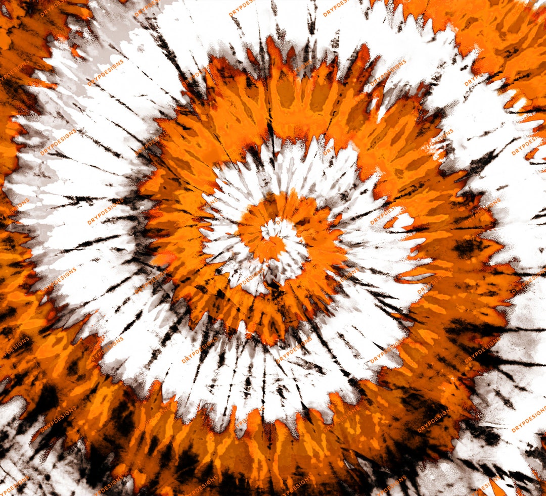 Orange White Tiedye Swirl Digital Paper Background Texture - Etsy
