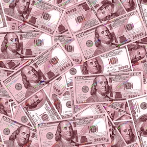 Blush Pink Money Background - 100 Dollar Bills Seamless Digital Paper Cash Money Background PNG - File di download digitale