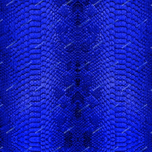 Könnte beinhalten: Ein nahtloses Muster aus blauer Schlangenhauttextur. Die Schuppen sind in einem sich wiederholenden Muster angeordnet, wodurch ein realistischer und detaillierter Look entsteht.
