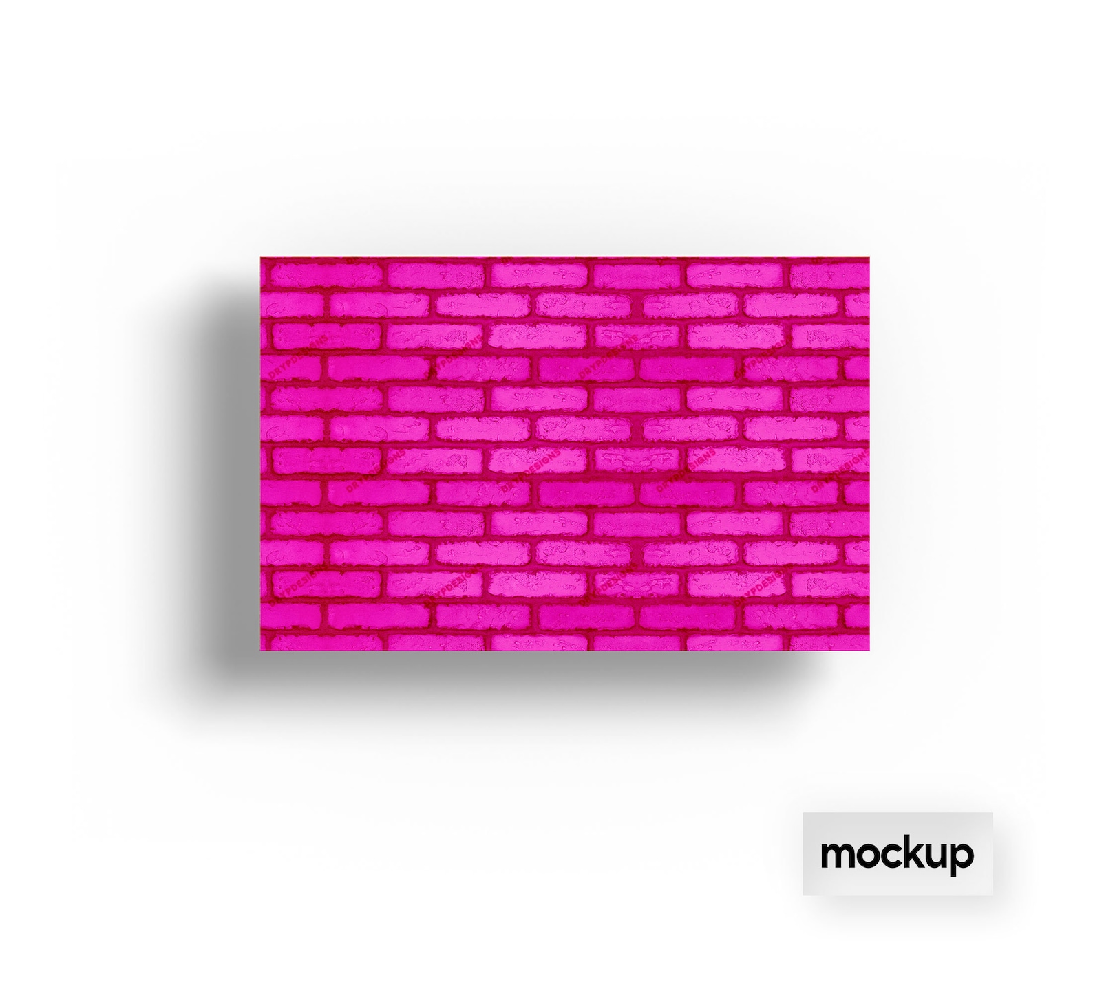 Hot Pink Brick Wall Seamless Background Texture Vibrant Etsy
