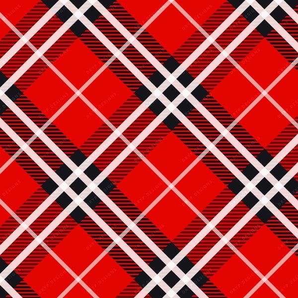 Red Flannel Seamless Background Texture - Red Plaid Flannel SVG + PNG Seamless Pattern - Digital Paper Download Files