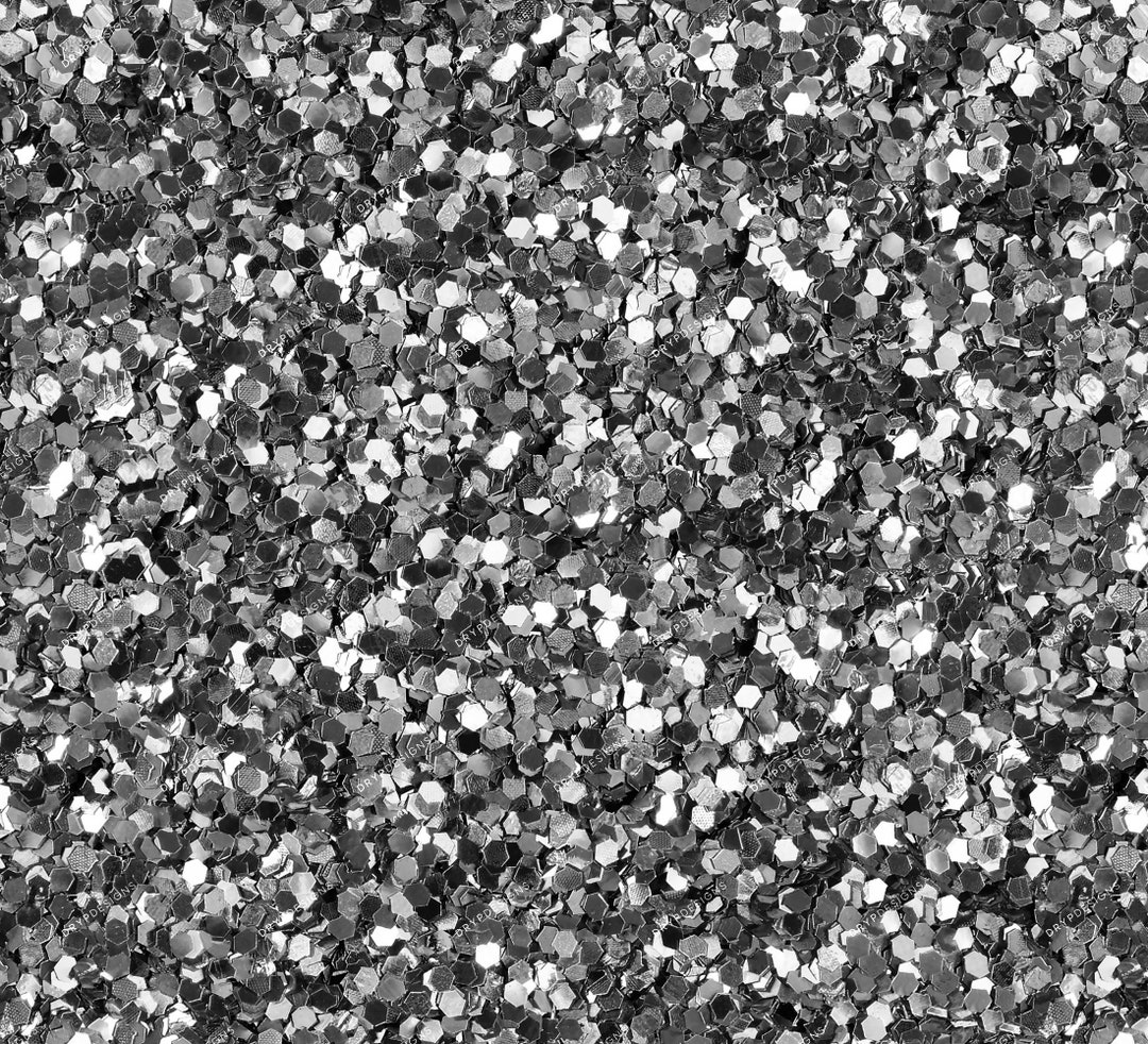 Silver + White Glitter Seamless Background — drypdesigns