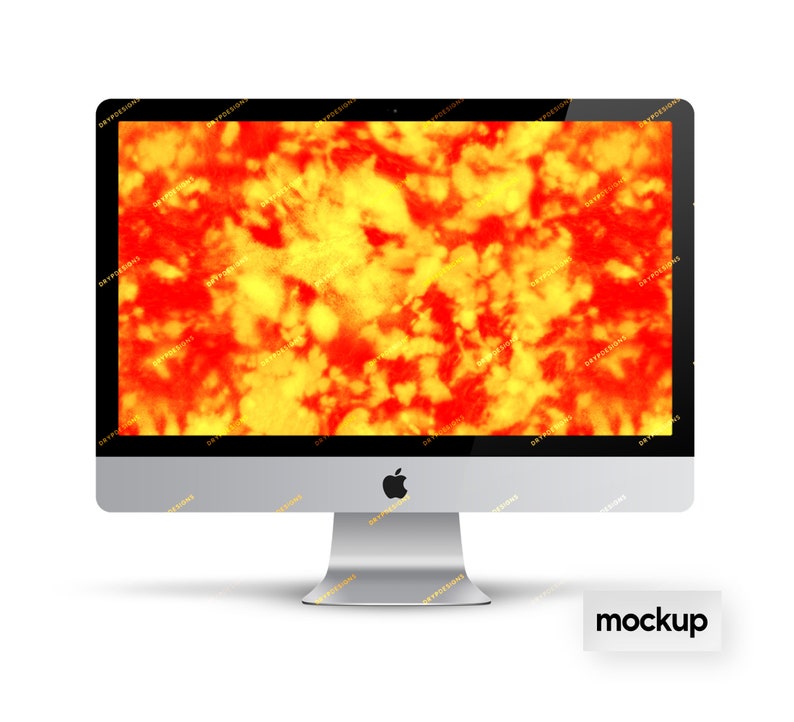 Red Golden Yellow Seamless Watercolor Tiedye Digital Paper - Etsy