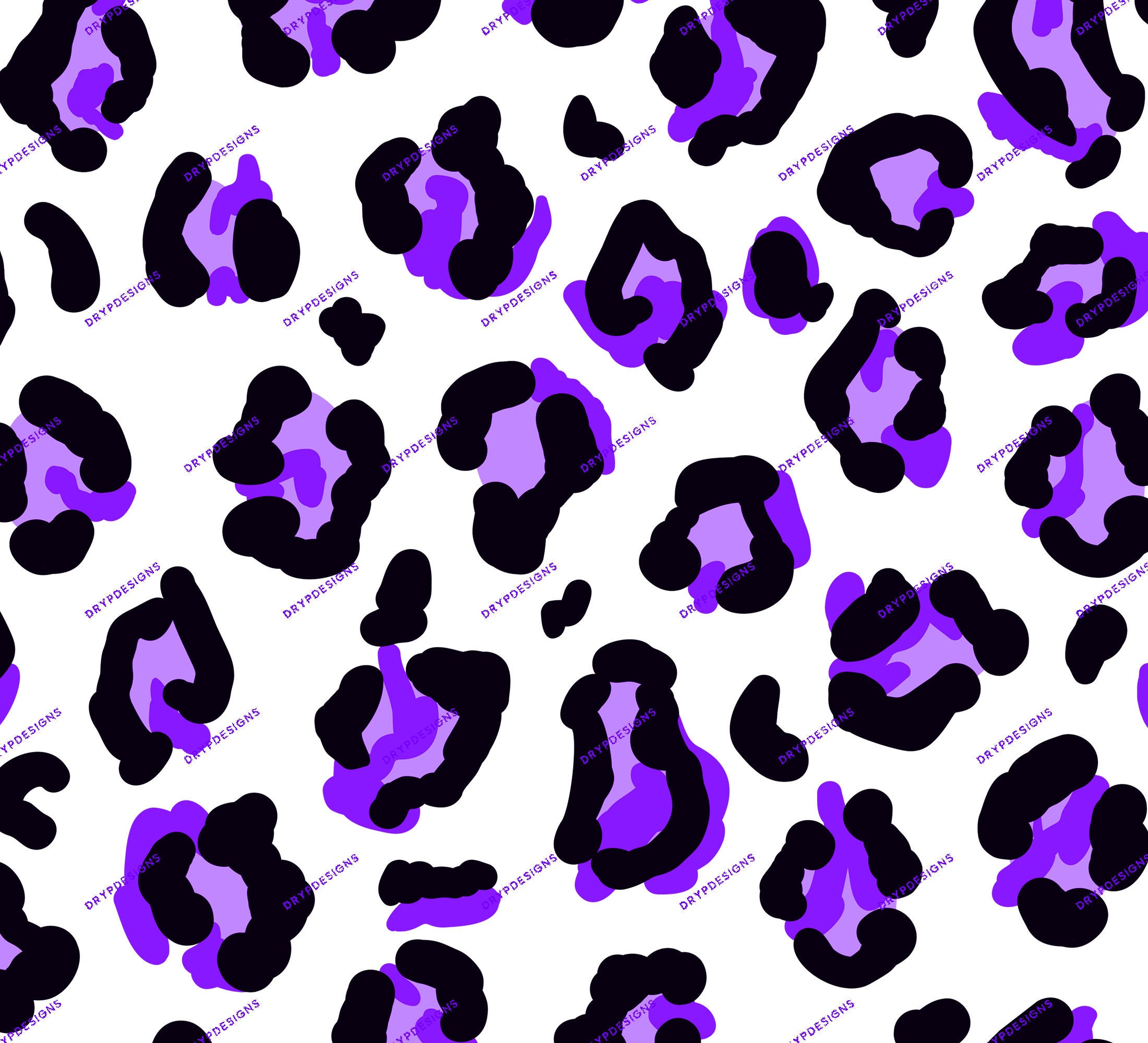 Purple Leopard Print PNG Seamless Pattern Overlay - Purple + Black Leopard  Digital Paper - Transparent PNG Digital Download File - Etsy, image size:2200x2000