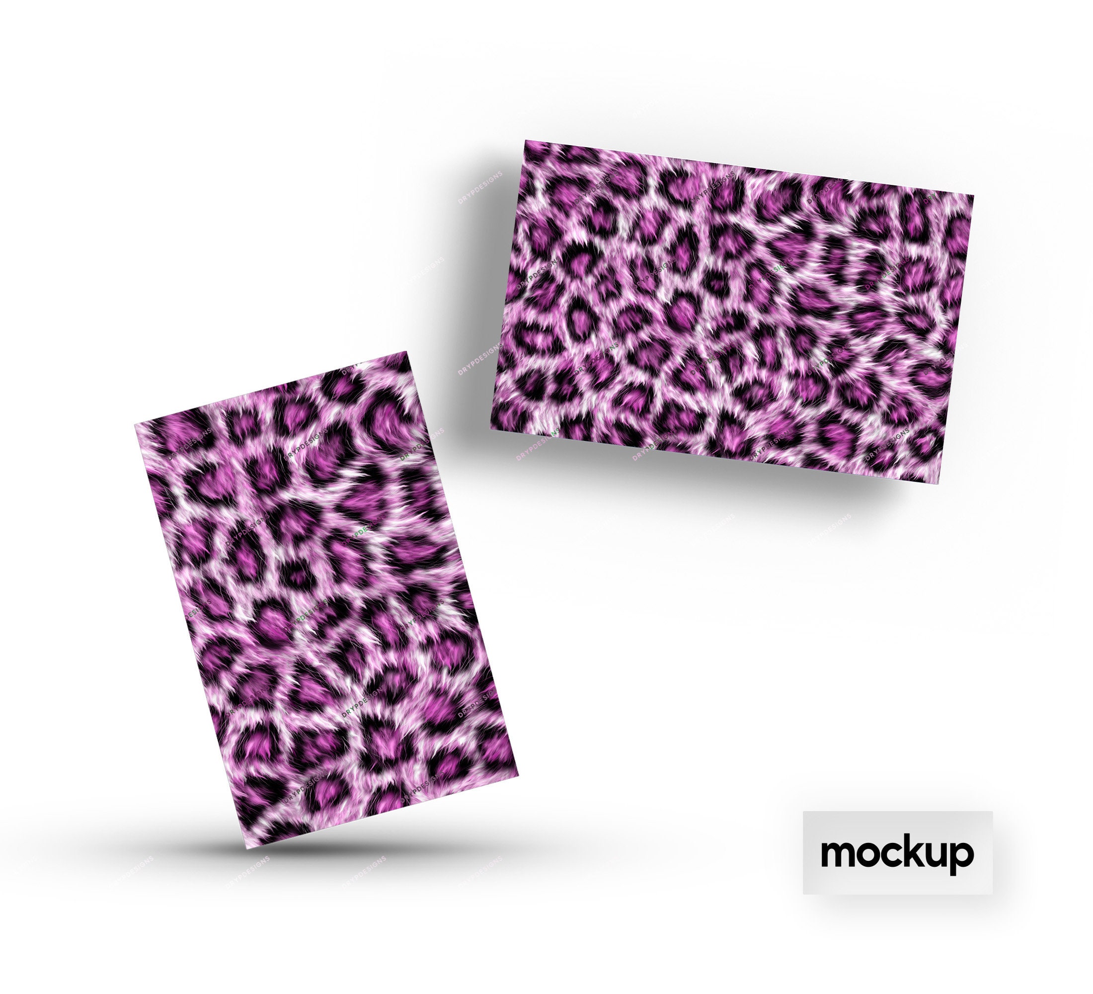 Realistic Pink Leopard Print Seamless Digital Paper Background Texture ...