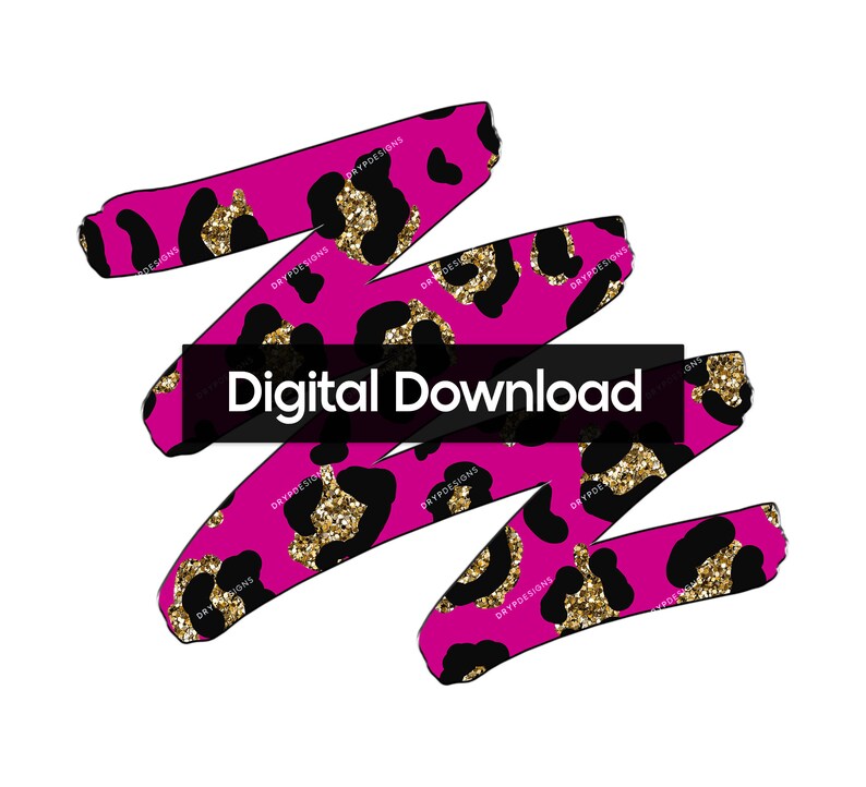 Pink + Gold Glitter Leopard Print Seamless Digital Paper Background ...