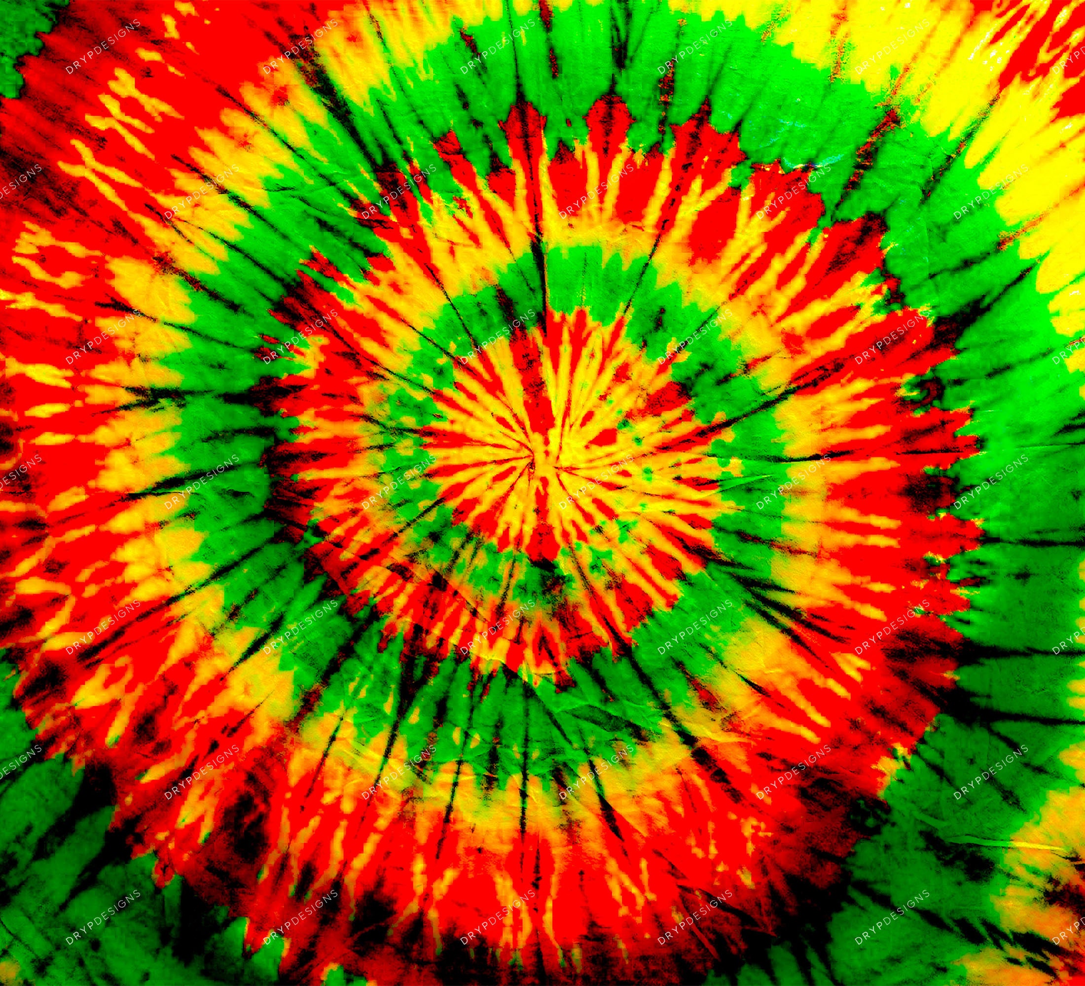 green tie dye patterns