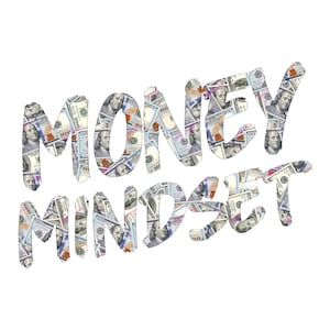 Money Mindset PNG Graphic - Money Pattern Entrepreneur Words - Clipart PNG trasparente - File di download digitale
