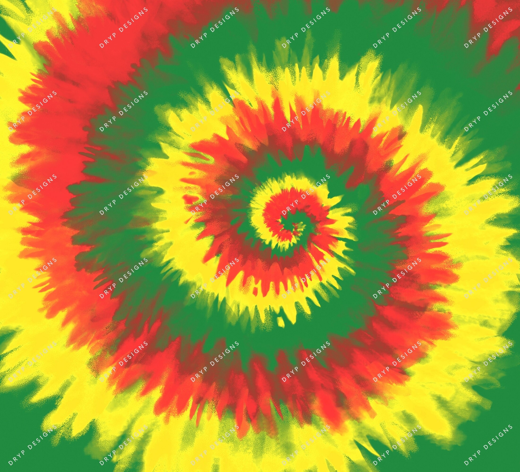 Rasta Tie-Dye Pattern Digital Paper Download