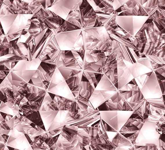 Rose Gold Diamonds Seamless Background Texture Luxurious 