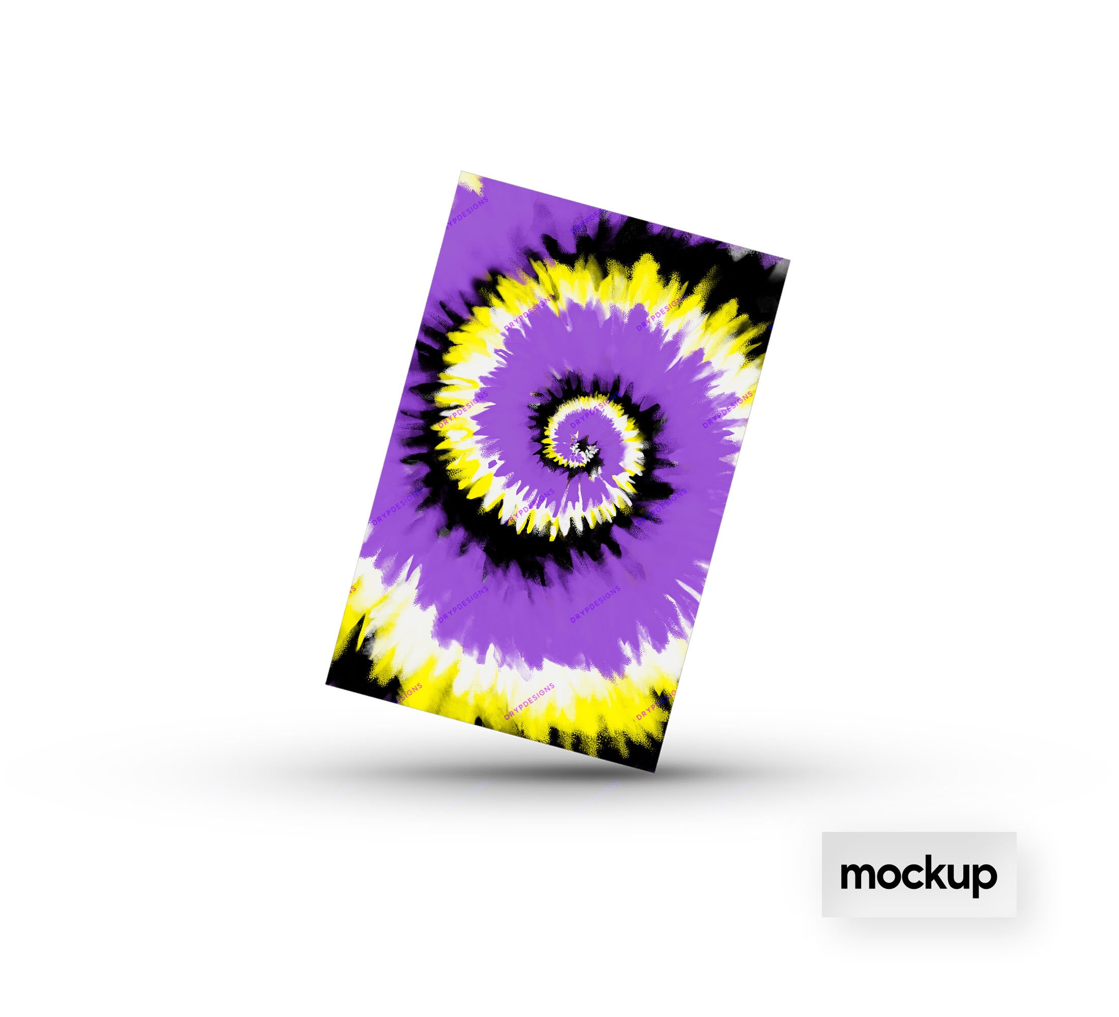 Purple + Golden Yellow Tiedye Digital Background — drypdesigns