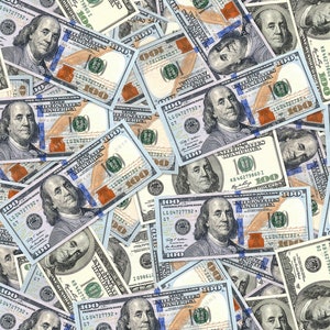 Banconote da 100 dollari Sfondo denaro senza soluzione di continuità - Banconote da cento dollari File di download di carta digitale