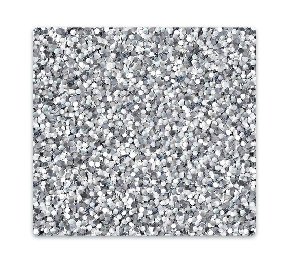 Silver + White Glitter Seamless Digital Paper Background