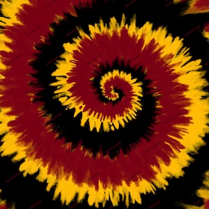 Maroon + Black + Gold Tie-Dye Swirl Digital Paper Background Pattern - PNG Digital Download Files