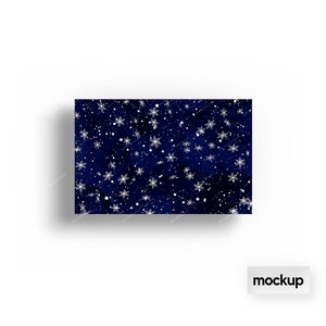 May include: A dark blue background with a white snowflake pattern. The snowflakes are scattered randomly across the background.
