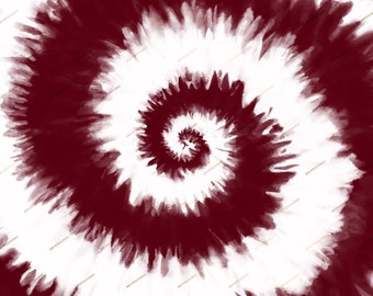 Maroon + White Tiedye Swirl Digital Paper Background Pattern - PNG Digital Download Files