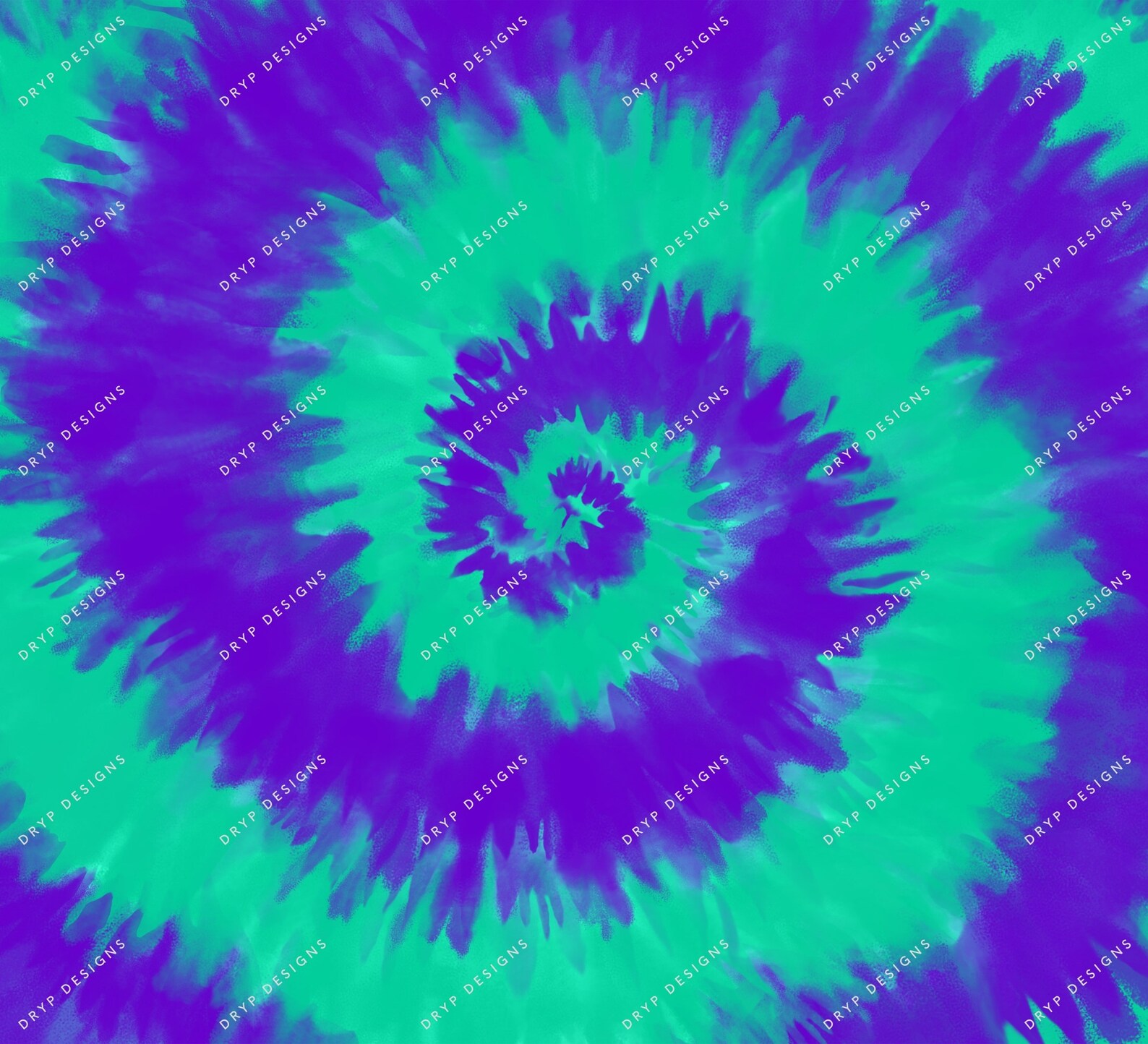 Vibrant Purple Teal TieDye Digital Paper Background
