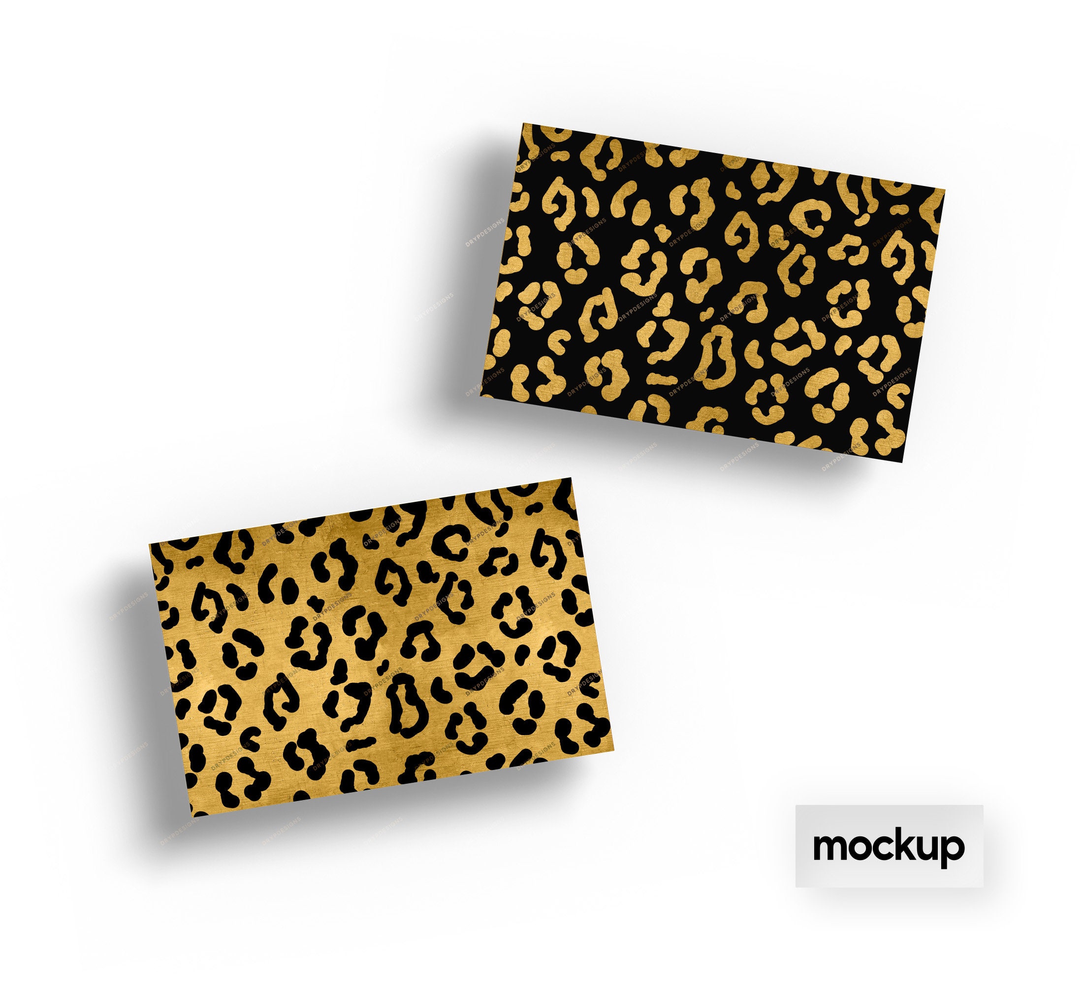 Black + Gold Seamless Leopard Print Background Pattern - Metallic ...