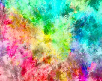 Rainbow Pastel Tiedye Watercolor Digital Background Texture - Vibrant Tie Dye PNG Digital Paper Download Files