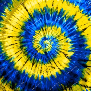 Royal Blue Yellow Tie-dye Digital Background Texture Bundle Tie-dye ...