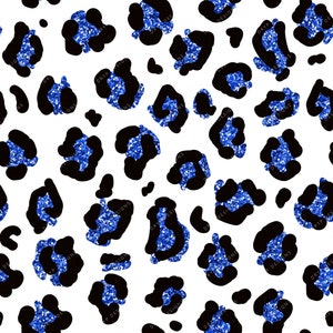Blue Leopard Print 