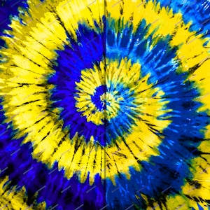 Blauw + geel Tiedye Swirl digitale papier achtergrond textuur bundel - Royal Blue Tiedye PNG - Instant digitale papier downloadbestanden