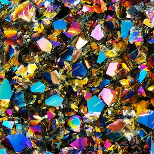 Rainbow Crystal Gemstone Seamless Background Texture - Luxurious Shiny Opal Geode Digital Paper Wallpaper - Instant Digital Download Files