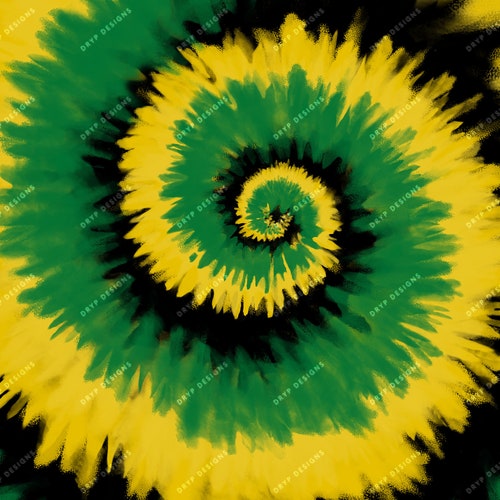 Green Yellow White Black Tie-dye Background Texture - Etsy