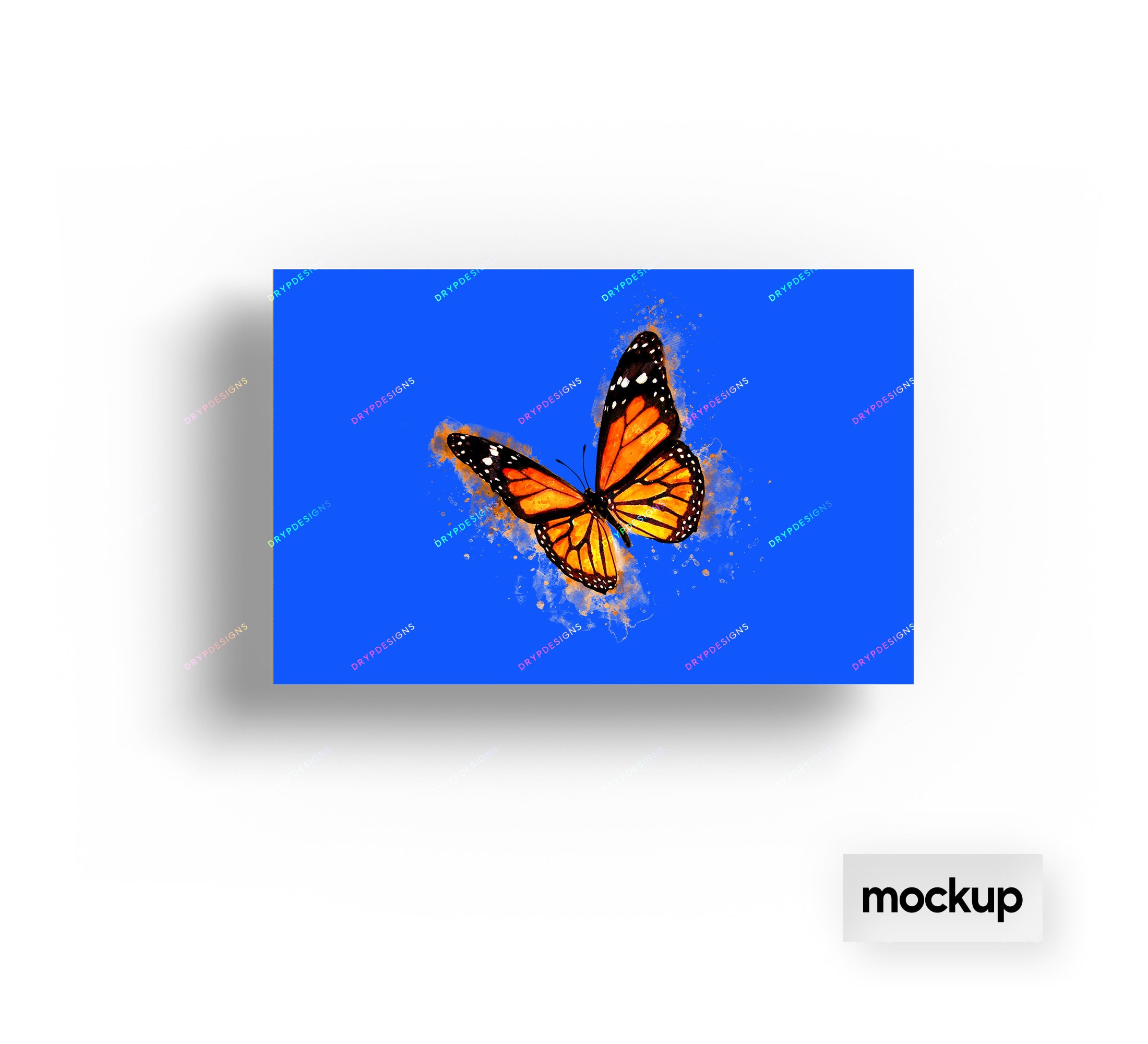 Watercolor Monarch Butterfly PNG Graphic Digital Download | Etsy