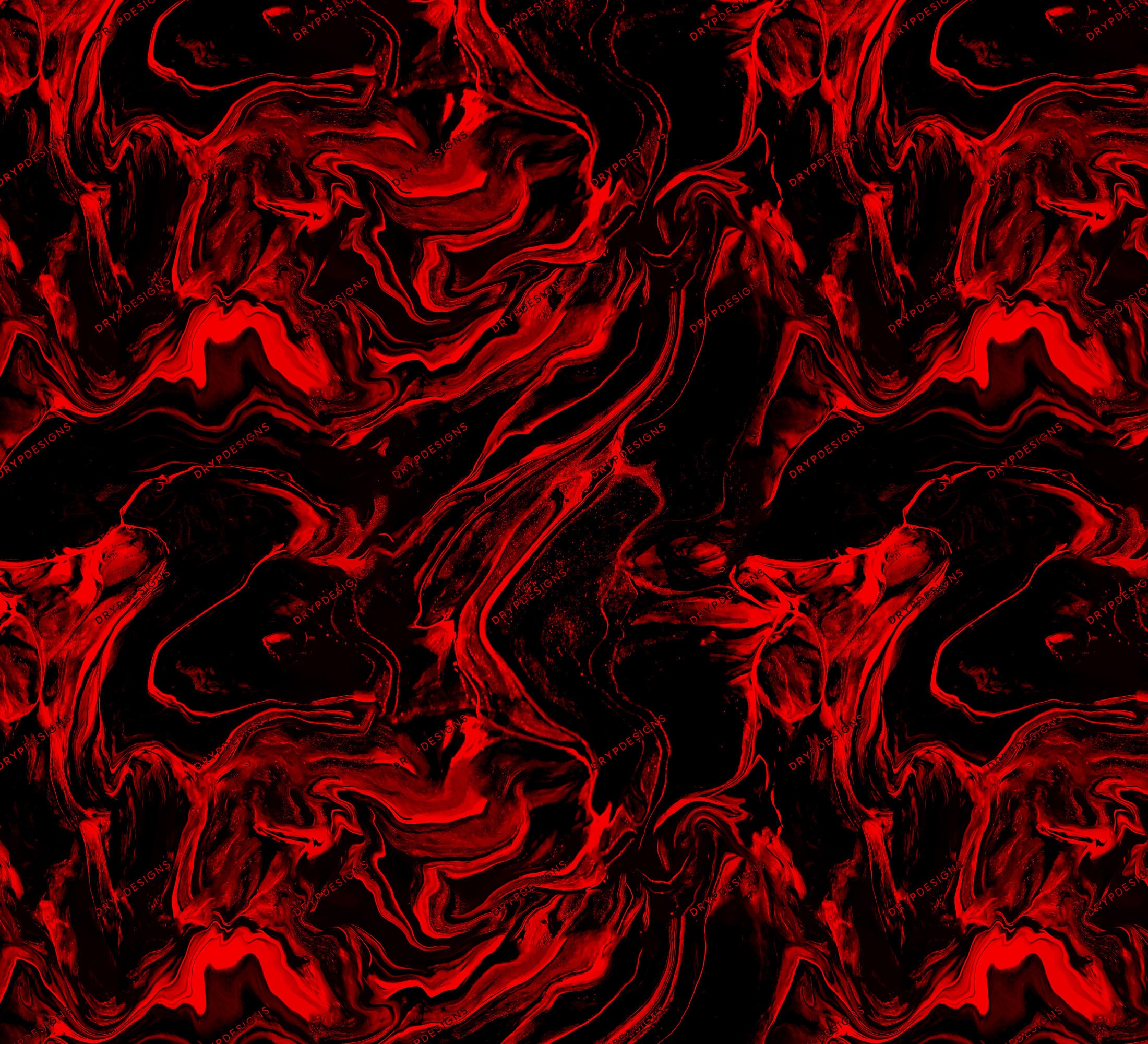 Red Black Marble Seamless Background Texture Abstract Red Liquid