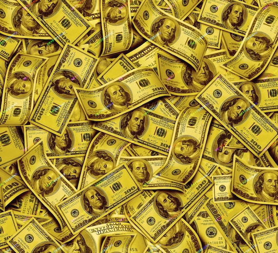 Red 100 Dollar Bills Seamless Money Background — drypdesigns