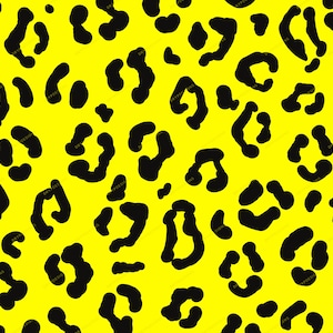Yellow Leopard Print - Etsy