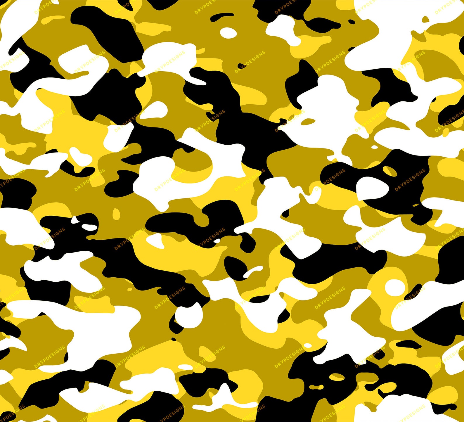 Yellow Triangular Camo Yellow Camouflage Seamless Background Pattern - Military Camo Digital ...