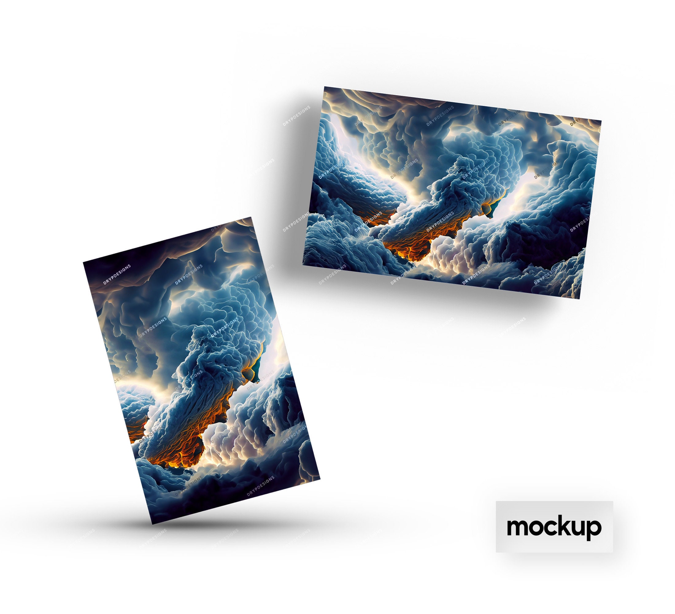 Intense Storm Clouds Seamless Digital Paper Background Texture