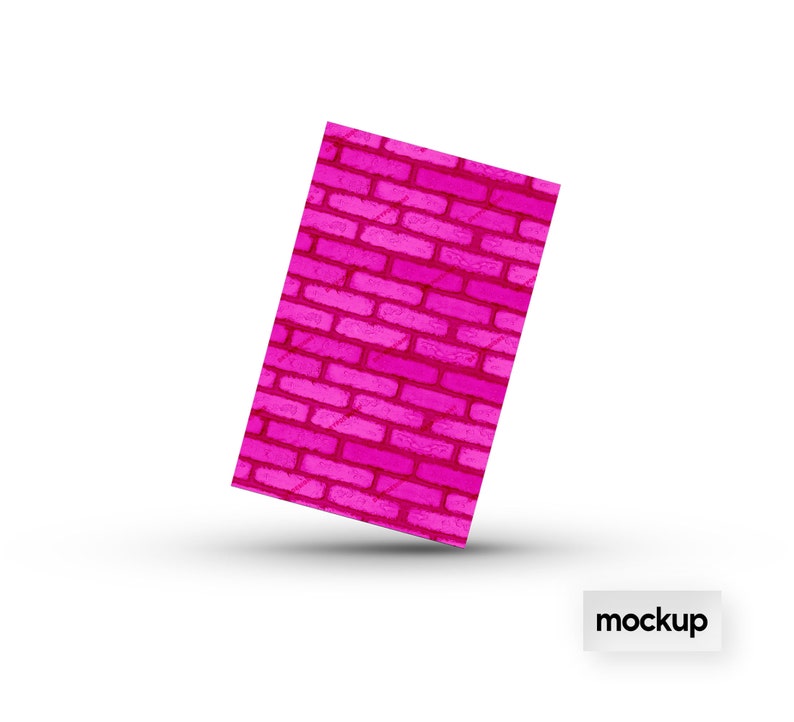 Hot Pink Brick Wall Seamless Background Texture Vibrant Etsy