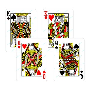 Playing Cards Blank Middle Digital File Customize It Yourself With