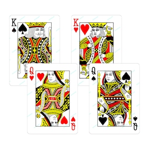 Playing Cards Blank Middle Digital File Customize It Yourself With