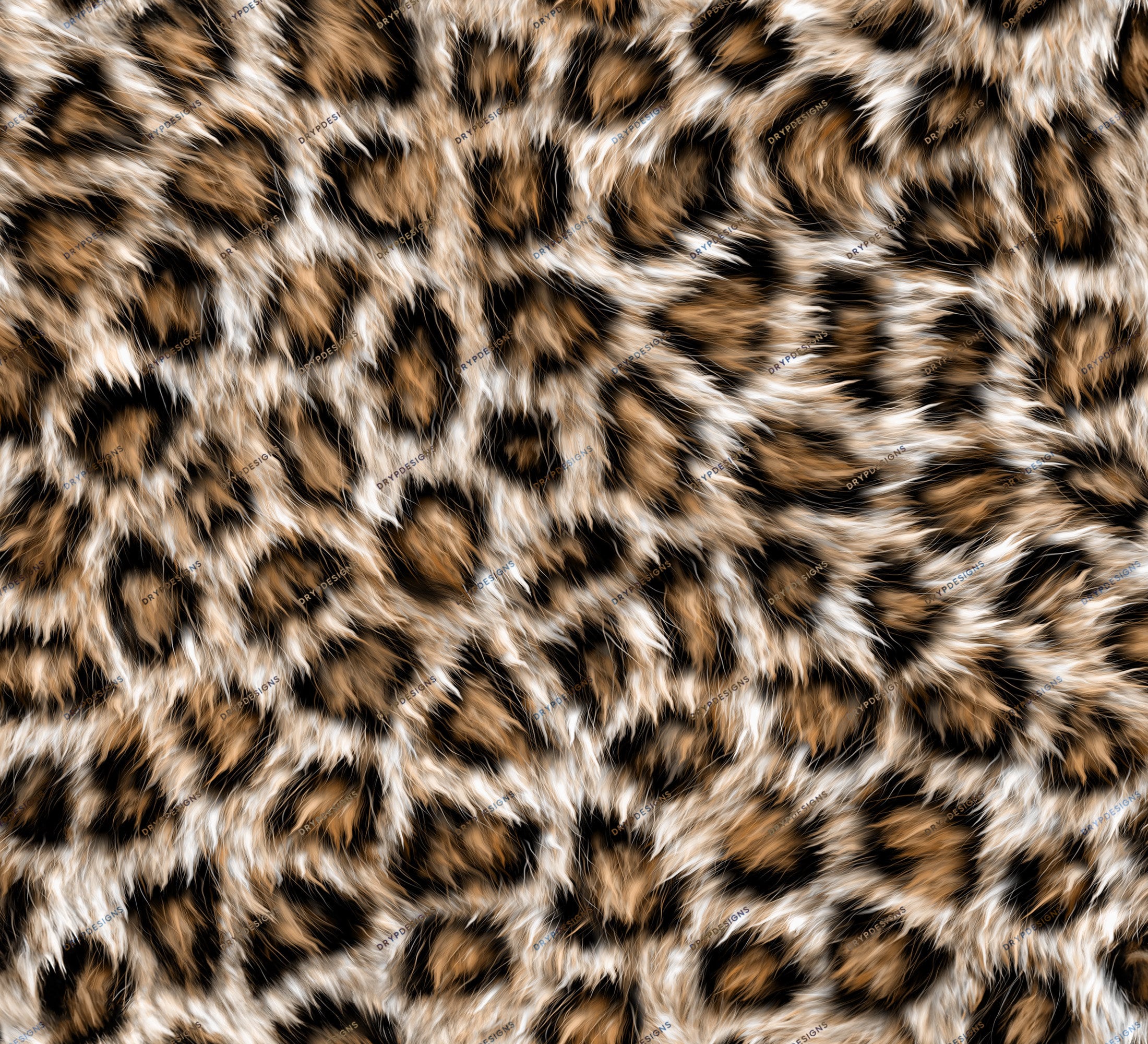 Realistischer Leopard Print Seamless Digital Paper Background Texture  Schwarz Braun Weiches Kunstfell PNG Sofortiger digitaler Download Dateien -  .de