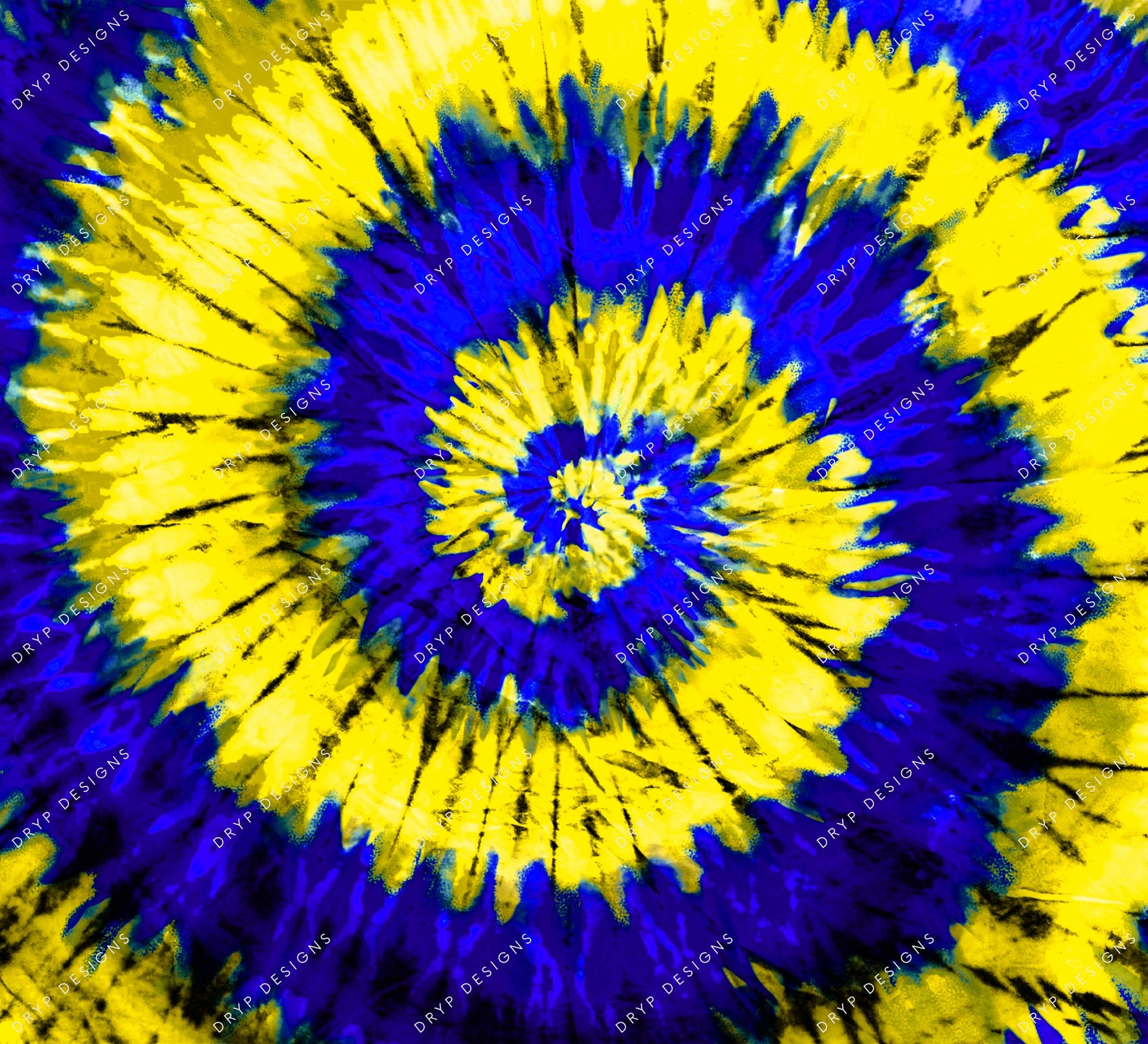Royal Blue Yellow Tie-dye Digital Background Texture Bundle - Etsy Ireland