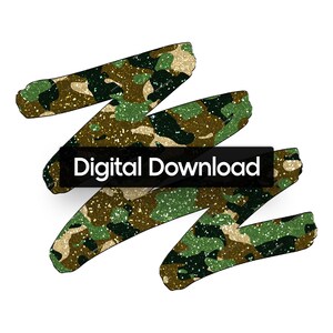 Green + Brown Glitter Camouflage Seamless Digital Background Pattern ...