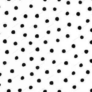 Black + White Polka Dots Seamless Background Pattern - Digital Download ...