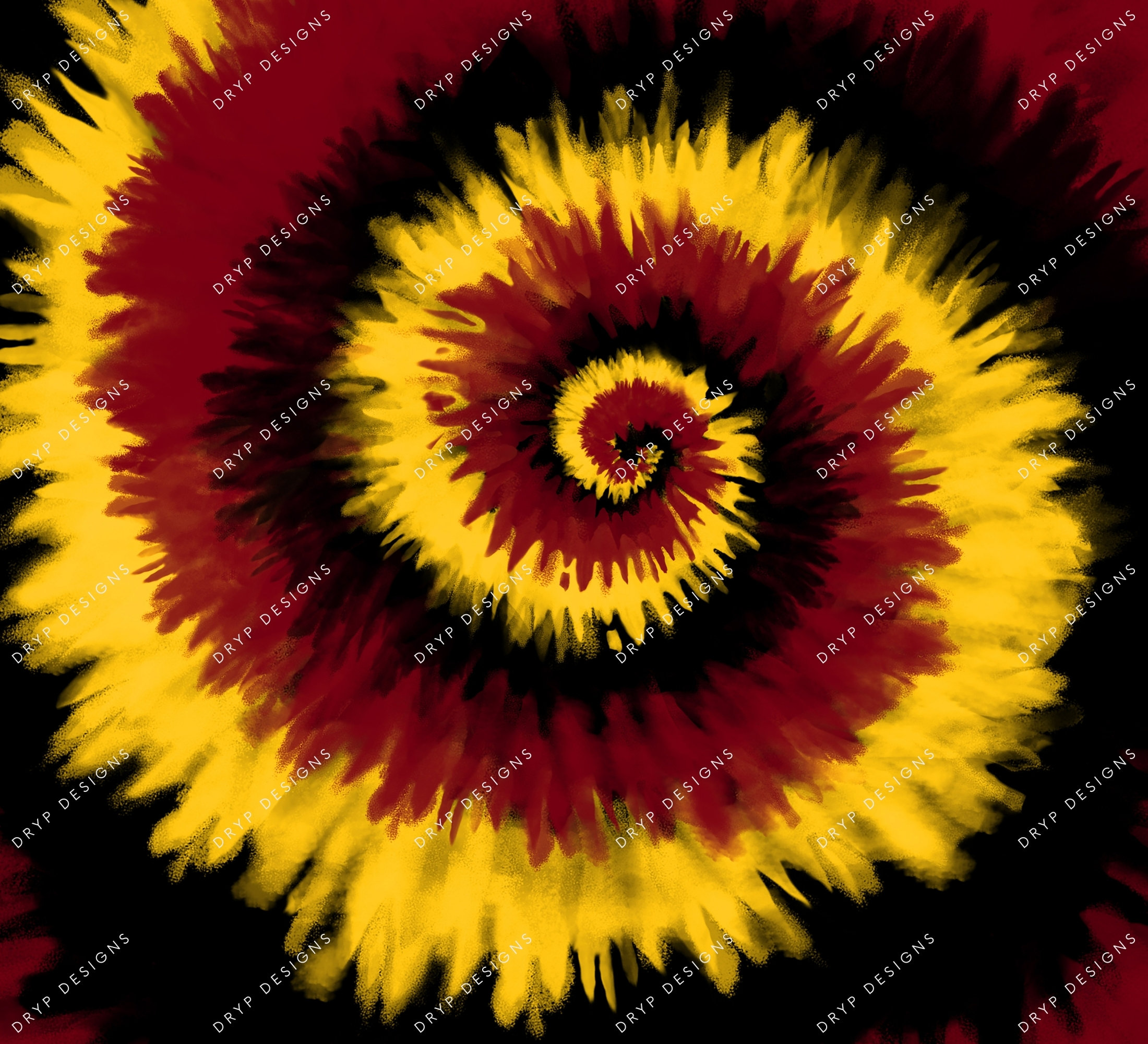 Black Maroon Gold Tie-Dye Swirl Background Pattern Digital | Etsy