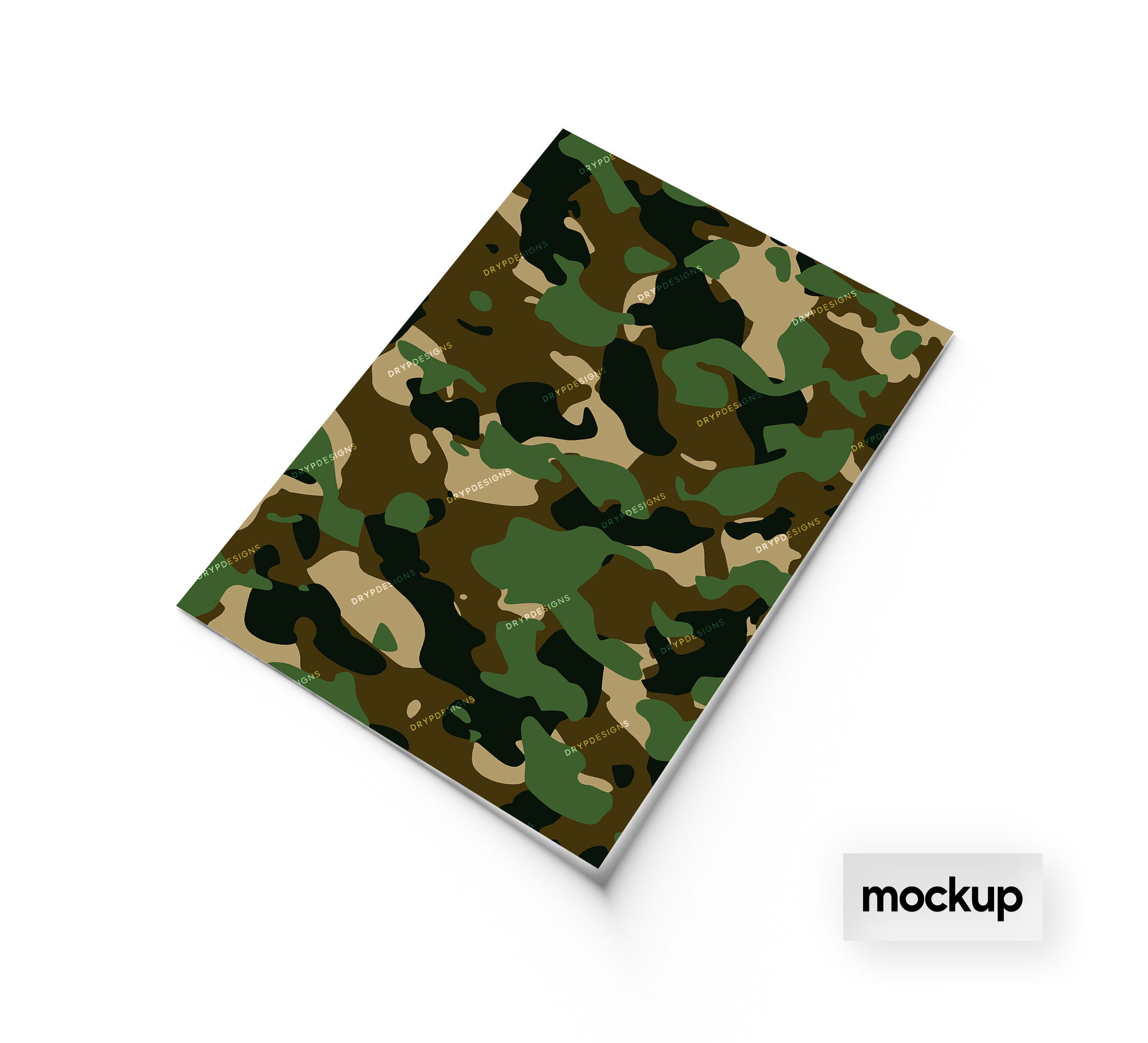 Military Green Camouflage Seamless Digital Paper Background Pattern Instant  Digital Download Files 