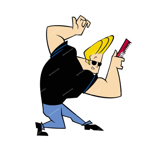 Johnny Bravo Cartoon Graphic PNG SVG Bundle Digital Download Files -   Canada